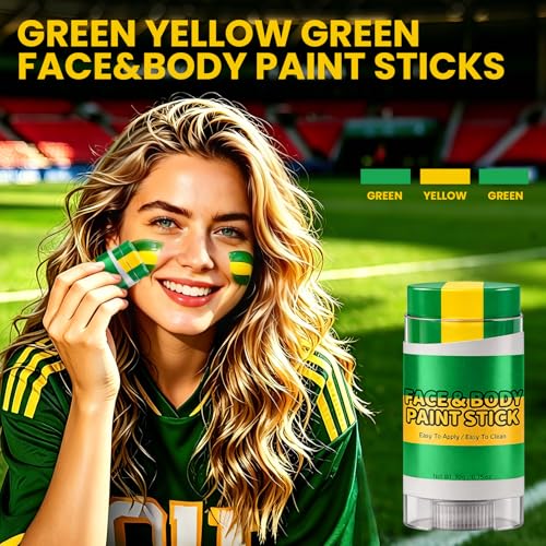 2PCS 3-in-1 Face Paint Sticks - Sweat-Proof Sports & Events