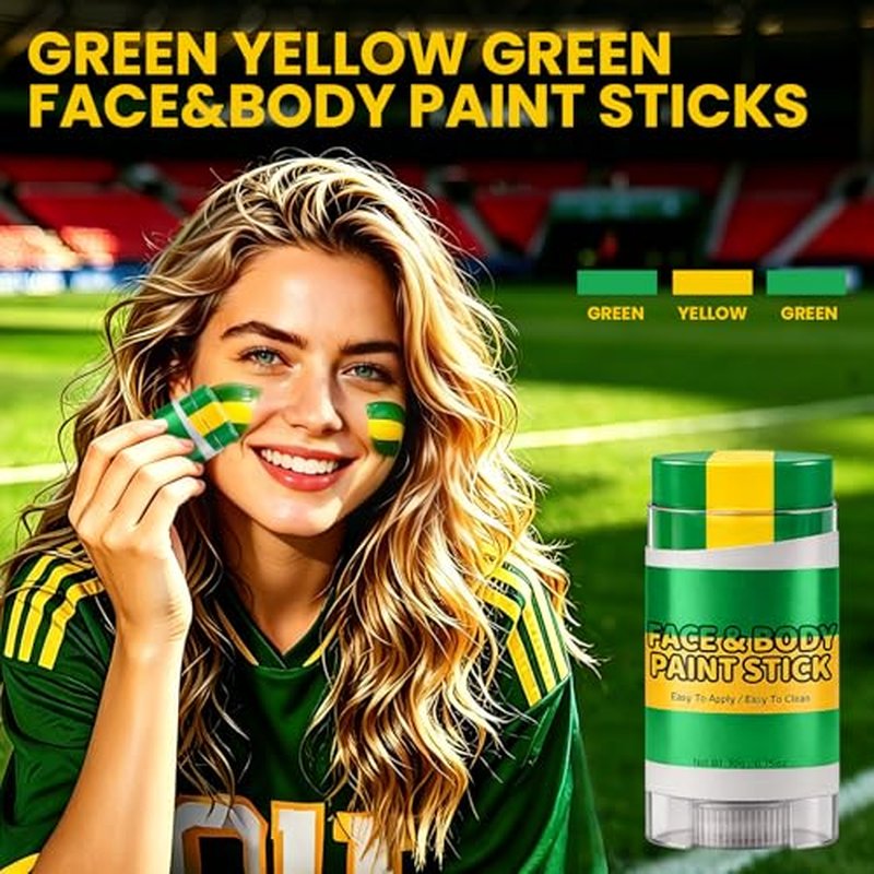 2PCS 3-in-1 Face Paint Sticks - Sweat-Proof Sports & Events