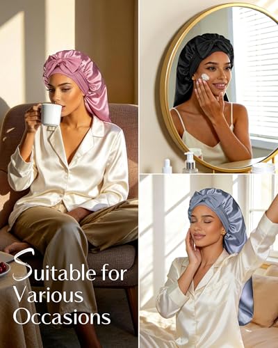Satin Sleep Bonnet for Natural Hair & Braids