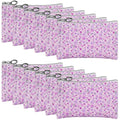 12pcs Women’s Makeup Bags Set - Purple Waterproof Travel Cosmetic Pouches