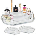 Acrylic Mini Perfume Organizer & Mini Scented Oils Organizer Vanity Display Case 4 Tier Storage Travel Size Rollerball Beauty Perfume Bottles Refillable Tray (2)