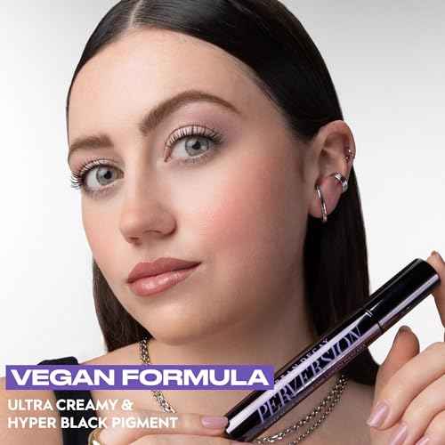Urban Decay Perversion Volumizing Mascara - Intense Black Lengthening Mascara, Smudge-Resistant, Flake-free, Buildable Lash Volume & Length, Curling & Separating, Vegan Formula, Cruelty-free