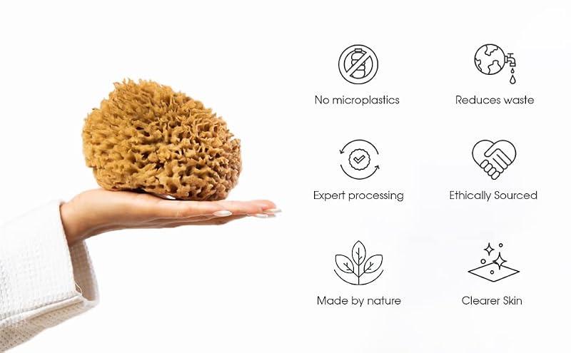 Naroa Natural Sea Sponge X Large | Soft Bath Loofah
