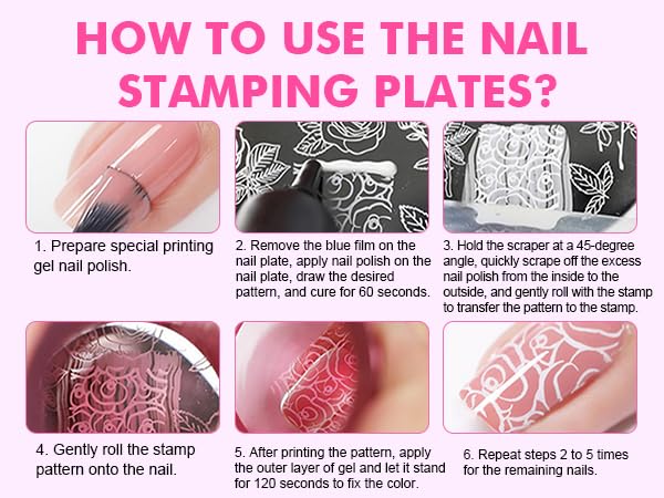 Biutee Nail Stamping Plates Set 14pcs with Stamper & Scraper - Floral, Geometric & Vintage Designs