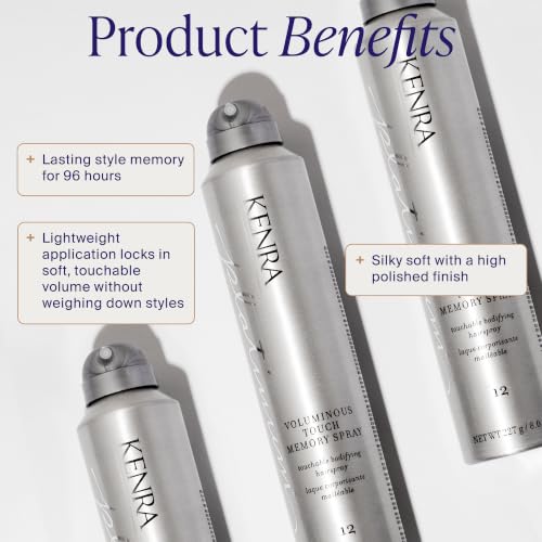 Kenra Platinum Voluminous Touch Memory Hair Spray 8oz - Bodifying, Long-Lasting Style
