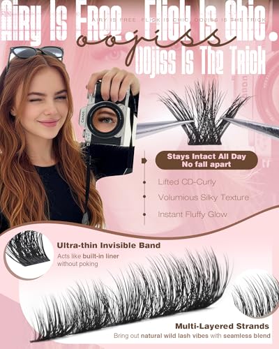 Wispy Lash Clusters 10-16mm CD Curl Fluffy Eyelash Extensions