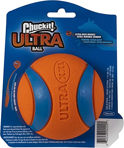 Chuckit Ultra Ball Dog Toy, XXL (4 Inch Diameter), Pack of 1, for breeds 100+ lbs