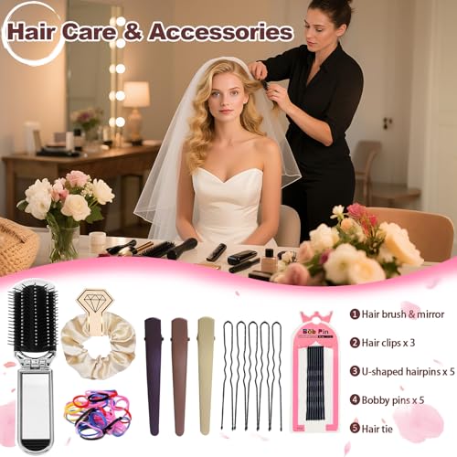 Bridal Emergency Kit with 40+ Essentials & Cosmetic Bag