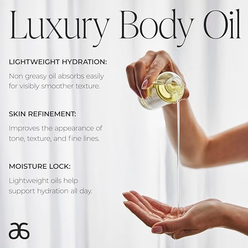 Arbonne BodyCare Skin Oil ? Lightweight Moisturizing Blend with Omega Fatty Acids, Hyaluronic Acid, & Essential Oils for Hydration, Radiance, Smooth Skin, Firmness, & Spa-Like Sensory Experience