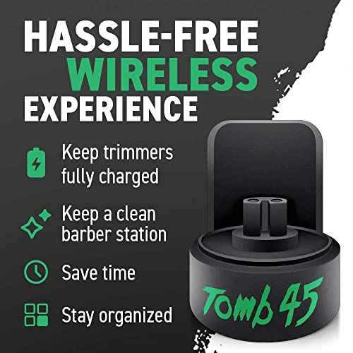 Tomb 45 Wireless Charging PowerClip | Cordless Power Clip For Hair Trimmers for Skeleton FX Trimmer, BaBylissPRO Barberology GOLDFX FX787G | Professional Barber Tools