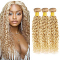 DiexrLamx Gold Blonde Honey Blonde Kinky Curly Hair Bundles 20-24 Inch 150g - 3 Pack GP27613-Gold-Blonde
