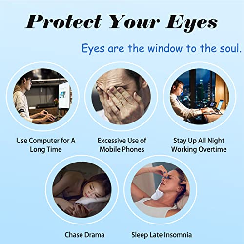 Reusable Gel Eye Mask for Hot Cold Therapy - 5 Pack