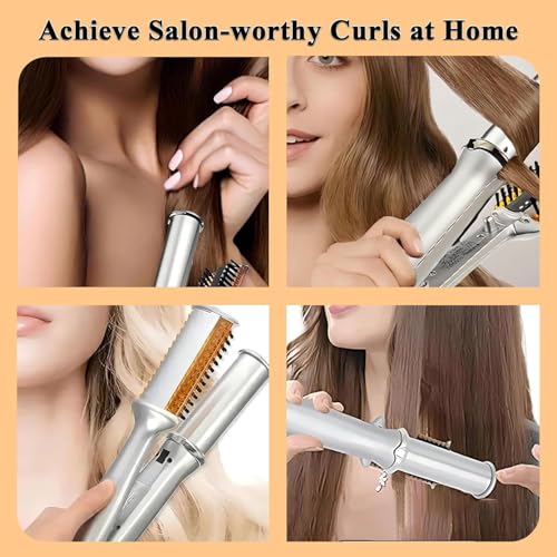 VICLASBISKIY 2-in-1 Curling Iron with Fast Heating & Auto-Off