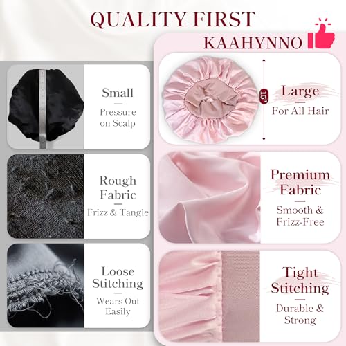 Silk Satin Bonnet for Sleeping - Adjustable Hair Wrap