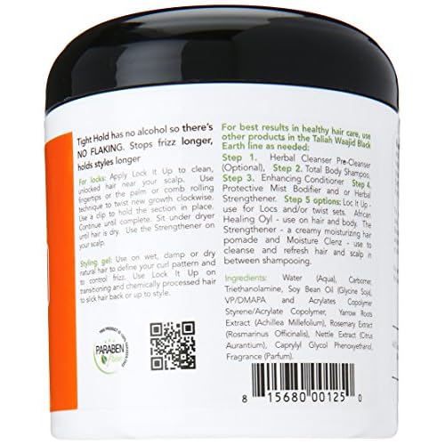 Taliah Waajid Black Earth Products Tight Hold for Natural Hair, 6oz