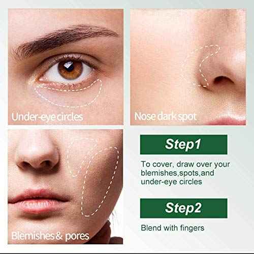 BB Mushroom Air Cushion, Avocado BB/CC Cream, All-Day Lasting Nude Foundation, Even Skin Tone Makeup Base, Easy to Apply, Thin, Moist