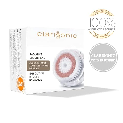 Clarisonic Radiance Facial Cleansing Brush Head Replacement Compatible with Mia 1, Mia 2, Mia Fit, Alpha Fit,Alpha Fit X, Alpha Fit, Verified by Transparency,