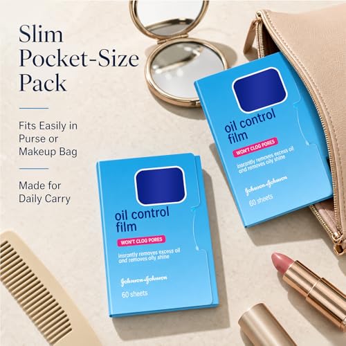 Oil Blotting Sheets for Oily Skin - 120 Sheets (2 Pack)