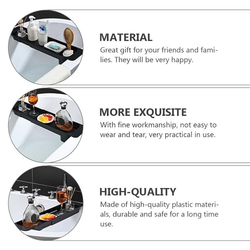 Telescopic Bathtub Tray with Anti-Slip Design - Expandable to 22.44in