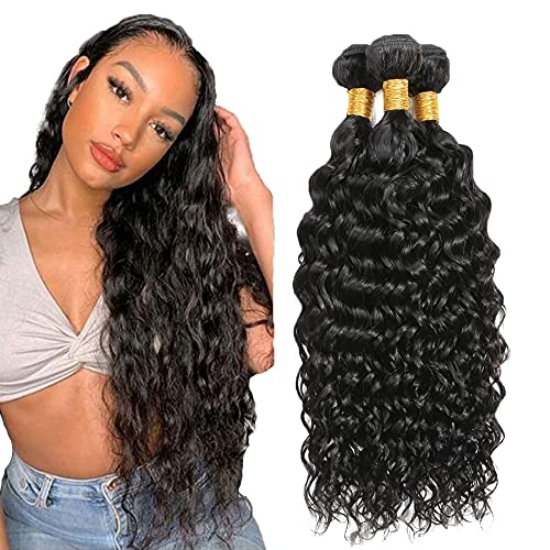 32 Inch Water Wave Human Hair Bundles - Brazilian Virgin Hair
