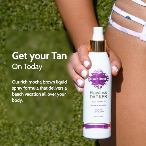 Fake Bake Flawless Self Tanner Liquid 6 Oz Streak-Free