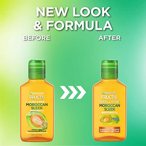 Garnier Fructis Sleek & Shine Moroccan Argan Oil - Frizz Control, 3.75 Fl Oz