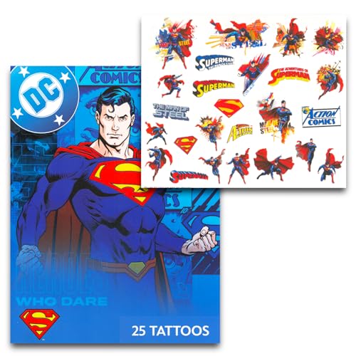 Superman Temporary Tattoos Bundle – 75 Pack
