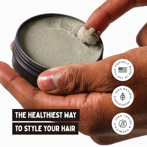 Earth Wave Tallow Hair Clay – Medium Hold Matte Finish, 2.5 oz