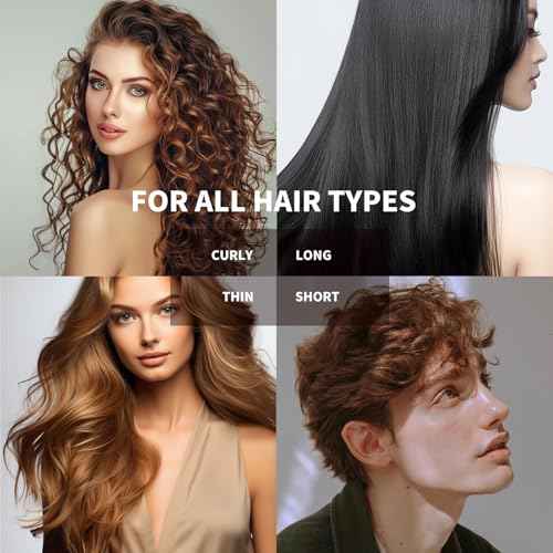 Bamboo Hair Brush with Natural Bamboo Bristles - Detangling Paddle Hairbrush for Women, Men & Kids - Wooden Brush for All Hair Types & Hair Growth