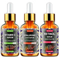 3 Pack Face Serum Set - Includes Vitamin C, Retinol & Hyaluronic Acid - Firming, Brightening & Hydrating - Reset Your Skin Day and Night