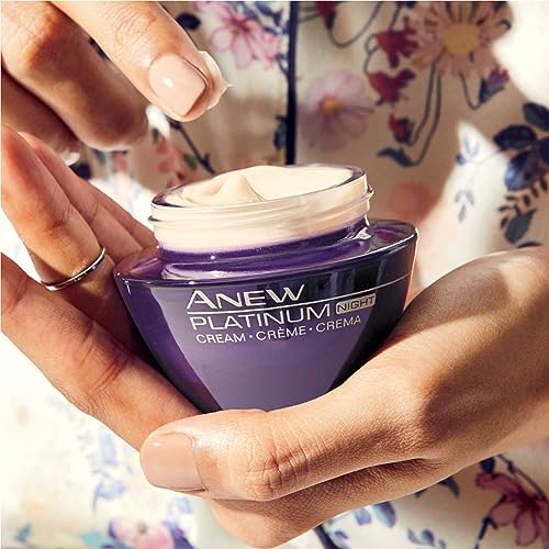 Anew Platinum Night Cream ? Anti-Aging Face Cream with Paxillium Technology, Firms, Lifts & Reduces Wrinkles, Sculpted Jawline & Contours, Moisturizes Sensitive Skin, Hypoallergenic, 1.7 oz