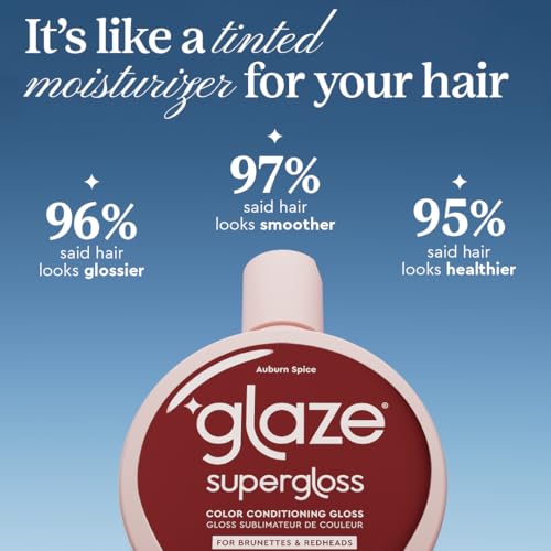 Glaze Super Gloss Auburn Spice - Color Conditioning for Dark Hair