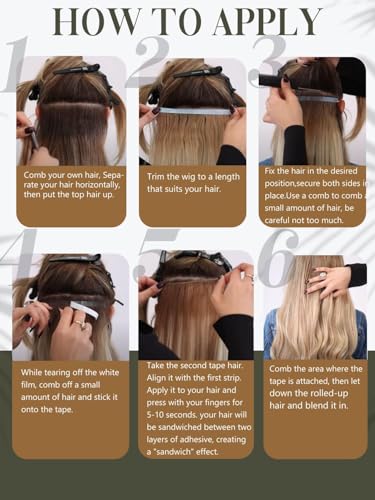 Loxxy Tape-In Hair Extensions - 100% Human Hair 14 Inch