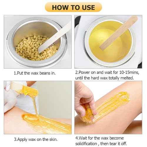 Double Wax Warmer For Hair Removal, Waxing Kit For Women & Men, Hard Wax Kit Wax Machine For Hair Removal Dual Wax Pot Warmer Professional Adjustable Temp Waxing Kit For Full Body, Facial, Home, Salon