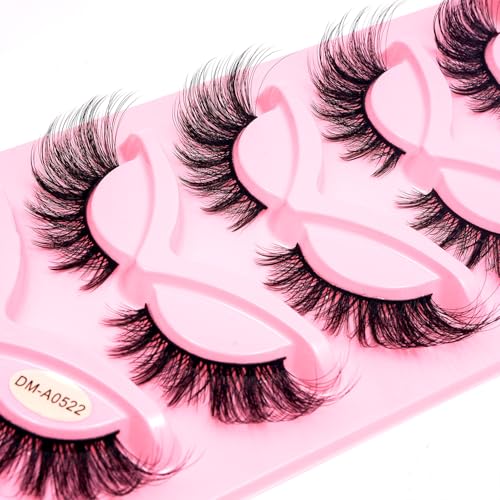 3D Wispy Faux Mink False Eyelashes - 5 Pairs