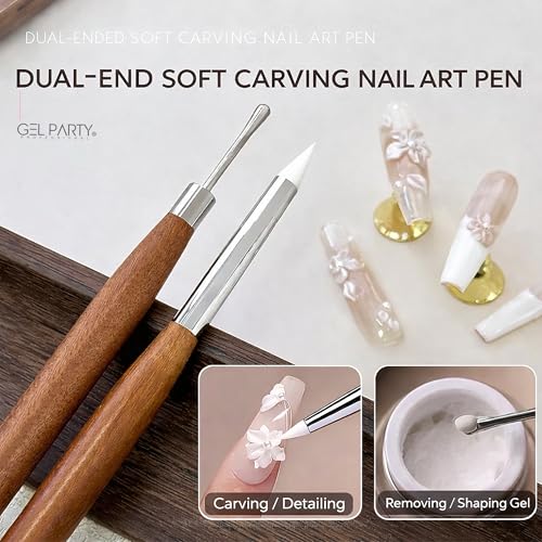 Professional Nail Art Brush Set – 24PC Kit with Dotting Pens & Gel Brushes