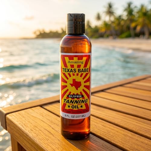 Texas Babe Natural Tanning Oil 8 oz – No Mineral Oil