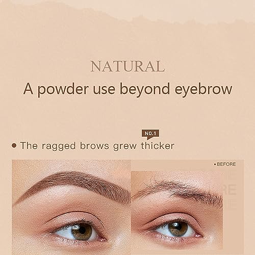 Eyebrow Stamp Stencil Kit with 20 Reusable Stencils & Dual-Color Pomade