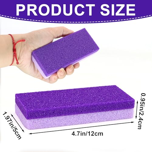 Uncle Yang Glass Foot Pumice Stone 4-Pack - Double-Sided Callus Remover