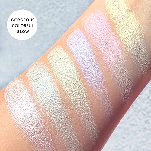 Angelic Glow Highlighter and Eyeshadow Palette by Rude Cosmetics for Women - 0.32 oz Makeup
