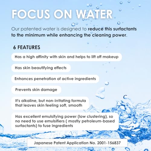 Fleuri - Clear Gel Cleanse - Exfoliating Gel Cleanser, Pore Clarifying Gel Cleanser, Face Cleanser, Japanese Skin Care For Smooth Poreless Skin, Made in Japan, 5.1 fl oz, 150ml