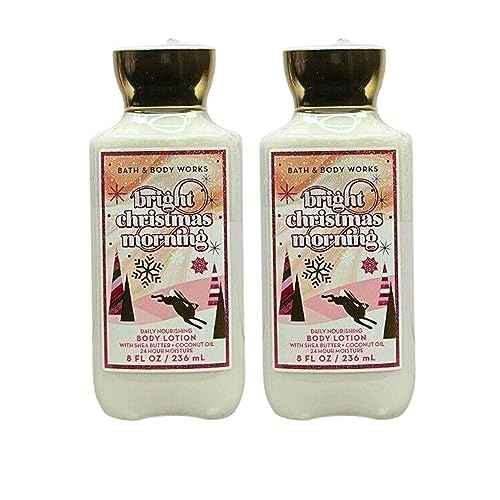 Bath & Body Works Body Lotion Pack of 2, 8oz Each (Bright Christmas Morning)