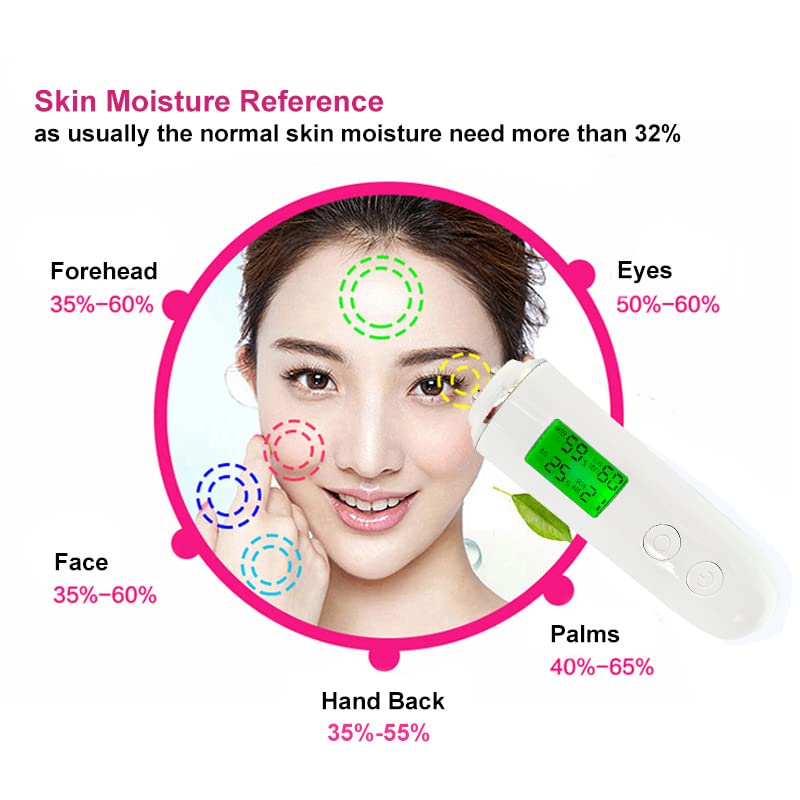 Digital Skin Moisture Analyzer with LCD Display