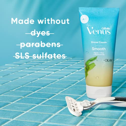 Gillette Venus Smooth Shaving Cream for Women - 4 Oz Pack of 3