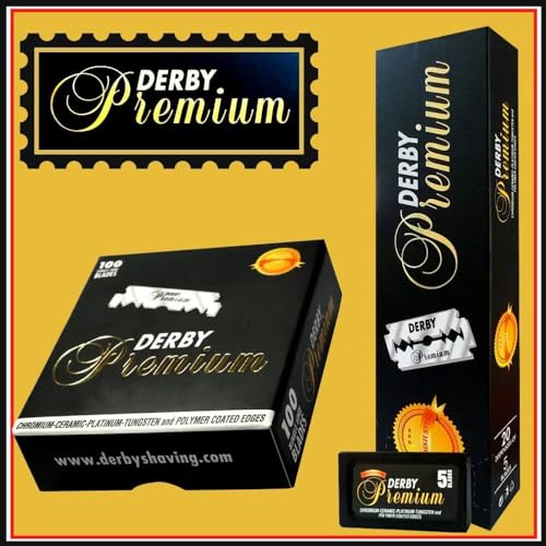 600 "Derby Premium" Single Edge Razor Blades for straight razor