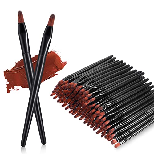 Yaomiao 120 Pcs Disposable Lip Brushes Bulk Makeup Applicators
