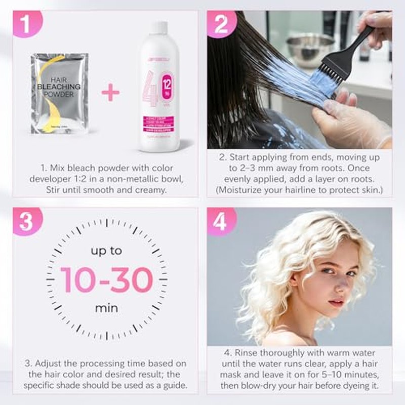 40 Volume Hair Developer Cream - Professional Bleach Peroxide