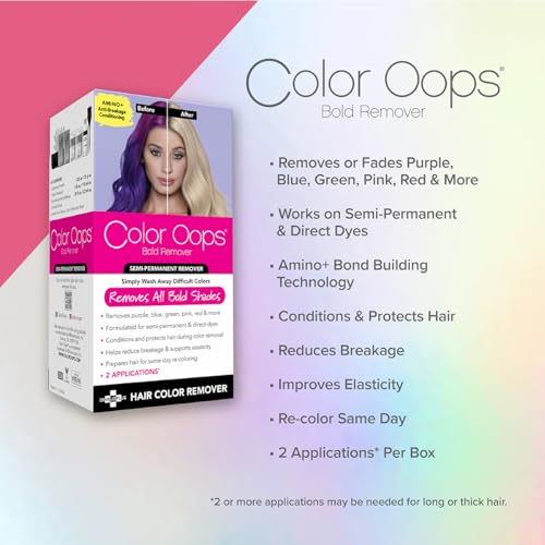 Color Oops Bold Hair Dye Remover - 2 Applications