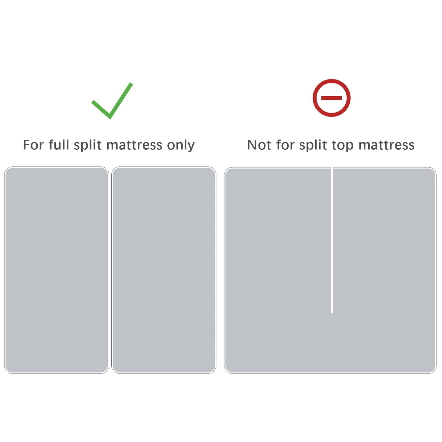 Split King Mattress Protector for Adjustable Bed Split King Sheets Fitted up to 14'' Depth Terry Super Soft & Noiseless Split King Mattress Pad Cover Protector for Adjustable Bed Machine Wash