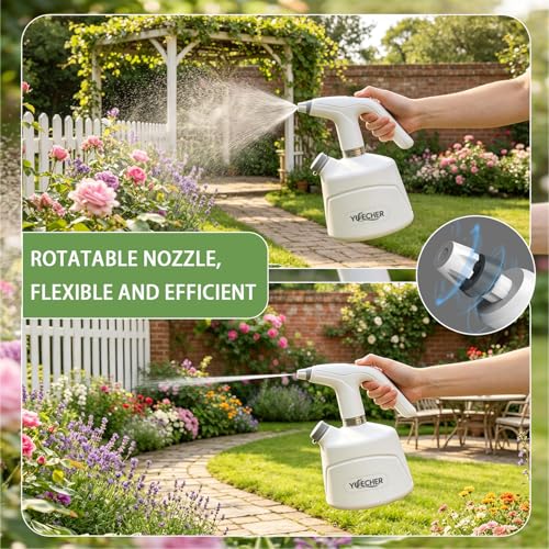 Electric Plant Mister - 0.5 Gallon Battery-Powered Sprayer with Extended Wand